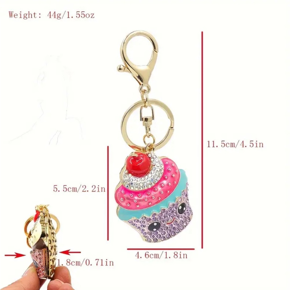 Rhinestone Keychain - Picture 3 of 4